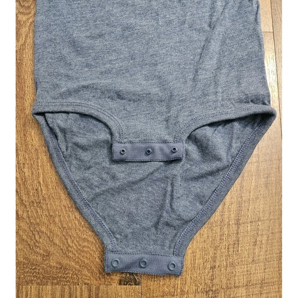 Chik Fil A Waffle Fry Baby Bodysuit Size 18M Blue Waffle Fry Heart Short Sleeve - Picture 6 of 7